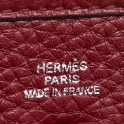 Hermes Bordeaux Clemence Leather Evelyne TPM Bag For Women 22 Hermes Bordeaux Clemence Leather Evelyne TPM Bag For Women -Deals Hermes Store luxury women hermes used handbags p158434 0009