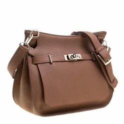 Hermes Gold/Bordeaux Clemence Leather Jypsiere 28 Bag For Women -Deals Hermes Store luxury women hermes used handbags p158440 0003