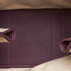 Hermes Purple Negonda Leather Garden Party 36 Bag For Women -Deals Hermes Store luxury women hermes used handbags p158647 005