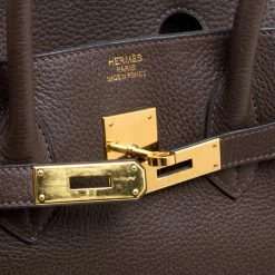 Hermes Cacao Togo Leather Gold Hardware Birkin 35 Bag For Women -Deals Hermes Store luxury women hermes used handbags p160270 0006