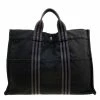 Hermes Black Canvas Fourre Tout Tote For Women