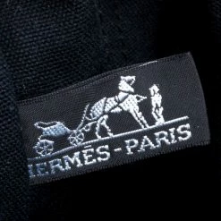 Hermes Black Canvas Fourre Tout Tote For Women -Deals Hermes Store luxury women hermes used handbags p160281 0008