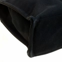 Hermes Black Canvas Fourre Tout Tote For Women -Deals Hermes Store luxury women hermes used handbags p160281 0010
