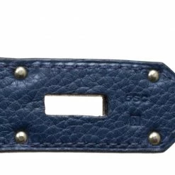 Hermes Blue De Presse Clemence Leather Palladium Hardware HAC Birkin 50 Bag For Women 26 Hermes Blue De Presse Clemence Leather Palladium Hardware HAC Birkin 50 Bag For Women -Deals Hermes Store luxury women hermes used handbags p160286 0010