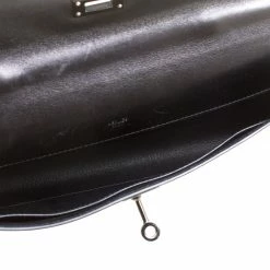 Hermes Black Swift Leather Limited Edition SO Black Kelly Cut Clutch For Women -Deals Hermes Store luxury women hermes used handbags p160564 0008
