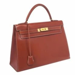 Hermes Fauve Tadelakt Red Leather Kelly 32 For Women -Deals Hermes Store luxury women hermes used handbags p16088 0003