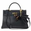 Hermes Vintage Black Kelly 35 For Women -Deals Hermes Store luxury women hermes used handbags p16089 001