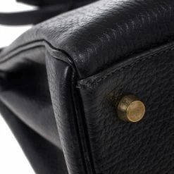 Hermes Vintage Black Kelly 35 For Women -Deals Hermes Store luxury women hermes used handbags p16089 015