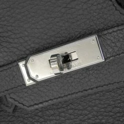 Hermes Noir Togo Leather Palladium Hardware Birkin 30 Bag For Women -Deals Hermes Store luxury women hermes used handbags p164976 003