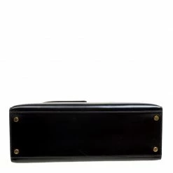 Hermes Black Box Calf Leather Gold Hardware Kelly Sellier 32 Bag For Women -Deals Hermes Store luxury women hermes used handbags p165804 006