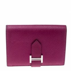Hermes Tosca Epsom Leather Bearn Card Holder For Women