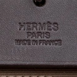 Hermes Taupe Canvas And Leather Herbag Zip 39 Bag For Women -Deals Hermes Store luxury women hermes used handbags p168654 003