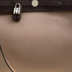 Hermes Taupe Canvas And Leather Herbag Zip 39 Bag For Women -Deals Hermes Store luxury women hermes used handbags p168654 014