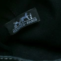 Hermes Black Canvas Fourre Tout PM For Women -Deals Hermes Store luxury women hermes used handbags p171346 001