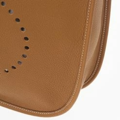 Hermes Brown Evelyne Togo III GM Bag For Women -Deals Hermes Store luxury women hermes used handbags p17179 008