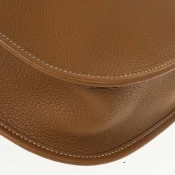 Hermes Brown Evelyne Togo III GM Bag For Women -Deals Hermes Store luxury women hermes used handbags p17179 013