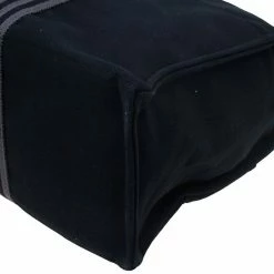 Hermes Black Canvas Fourre-Tout Tote GM For Women -Deals Hermes Store luxury women hermes used handbags p1726 0007