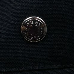 Hermes Black Canvas Fourre-Tout Tote GM For Women -Deals Hermes Store luxury women hermes used handbags p1726 0014