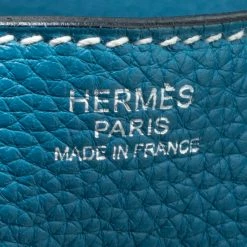 Hermes Blue Jean Togo Leather Palladium Hardware Lindy 34 Bag For Women -Deals Hermes Store luxury women hermes used handbags p174029 003