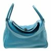 Hermes Blue Jean Togo Leather Palladium Hardware Lindy 34 Bag For Women -Deals Hermes Store luxury women hermes used handbags p174029 011