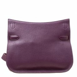 Hermes Violet Fjord Leather Palladium Hardware Jypsiere 34 Bag For Women -Deals Hermes Store luxury women hermes used handbags p174107 007