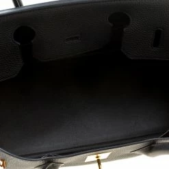 Hermes Black Clemence Leather Gold Hardware Shoulder Birkin 42 Bag For Women 25 Hermes Black Clemence Leather Gold Hardware Shoulder Birkin 42 Bag For Women -Deals Hermes Store luxury women hermes used handbags p175027 004
