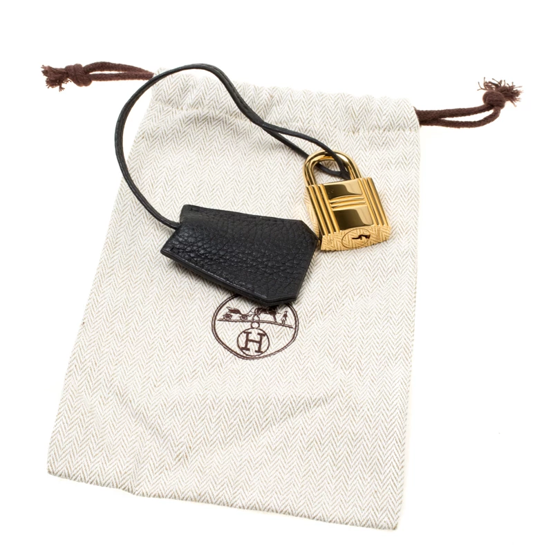 Hermes Black Clemence Leather Gold Hardware Shoulder Birkin 42 Bag For Women 14 Hermes Black Clemence Leather Gold Hardware Shoulder Birkin 42 Bag For Women - Image 12