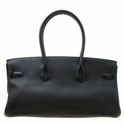 Hermes Black Clemence Leather Gold Hardware Shoulder Birkin 42 Bag For Women 21 Hermes Black Clemence Leather Gold Hardware Shoulder Birkin 42 Bag For Women -Deals Hermes Store luxury women hermes used handbags p175027 012