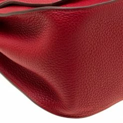 Hermes Rouge Garance Togo Leather Jypsiere 28 Bag For Women -Deals Hermes Store luxury women hermes used handbags p176667 006