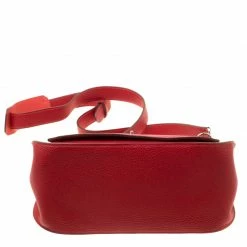 Hermes Rouge Garance Togo Leather Jypsiere 28 Bag For Women -Deals Hermes Store luxury women hermes used handbags p176667 007