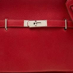 Hermes Rouge Garance Togo Leather Jypsiere 28 Bag For Women -Deals Hermes Store luxury women hermes used handbags p176667 012