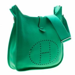 Hermes Bamboo Togo Leather Evelyne III GM Bag For Women -Deals Hermes Store luxury women hermes used handbags p176779 010