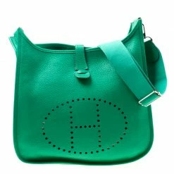 Hermes Bamboo Togo Leather Evelyne III GM Bag For Women