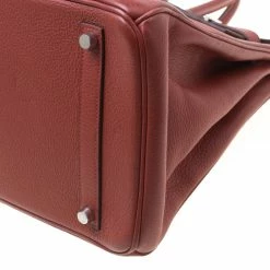 Hermes Sienne Leather Palladium Hardware Birkin 35 Bag For Women -Deals Hermes Store luxury women hermes used handbags p176976 006