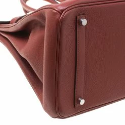 Hermes Sienne Leather Palladium Hardware Birkin 35 Bag For Women -Deals Hermes Store luxury women hermes used handbags p176976 007