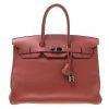 Hermes Sienne Leather Palladium Hardware Birkin 35 Bag For Women 1 Hermes Sienne Leather Palladium Hardware Birkin 35 Bag For Women -Deals Hermes Store luxury women hermes used handbags p176976 014