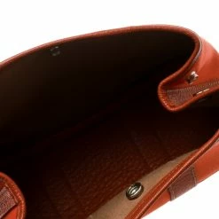 Hermes Fauve Toile Officier And Buffalo Leather Garden Party Pochette For Women -Deals Hermes Store luxury women hermes used handbags p177092 003