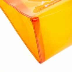 Hermes Orange Clear Vinyl Souvenir Kelly Bag For Women -Deals Hermes Store luxury women hermes used handbags p180786 010