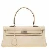 Hermes Parchemin Clemence Leather Palladium Hardware Shoulder Kelly 42 Bag For Women -Deals Hermes Store luxury women hermes used handbags p180895 009