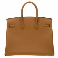Hermes Jaune D'or Epsom Leather Gold Hardware Birkin 35 Bag For Women -Deals Hermes Store luxury women hermes used handbags p181167 006