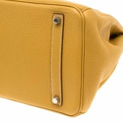 Hermes Soleil Togo Leather Palladium Hardware Birkin 35 Bag For Women 34 Hermes Soleil Togo Leather Palladium Hardware Birkin 35 Bag For Women -Deals Hermes Store luxury women hermes used handbags p182603 005