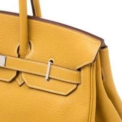Hermes Soleil Togo Leather Palladium Hardware Birkin 35 Bag For Women 31 Hermes Soleil Togo Leather Palladium Hardware Birkin 35 Bag For Women -Deals Hermes Store luxury women hermes used handbags p182603 009