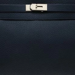 Hermes Bleu Obscur Clemence Leather Palladium Hardware Kelly Retourne 40 Bag For Women -Deals Hermes Store luxury women hermes used handbags p182607 007