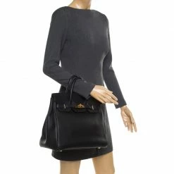 Hermes Black Fjord Leather Gold Hardware HAC Birkin 32 Bag For Women -Deals Hermes Store luxury women hermes used handbags p182617 016