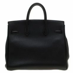 Hermes Black Fjord Leather Gold Hardware HAC Birkin 32 Bag For Women -Deals Hermes Store luxury women hermes used handbags p182617 1553951348 017