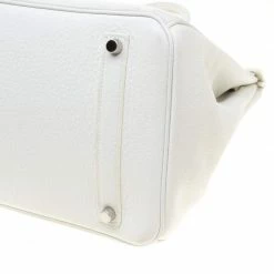 Hermes White Togo Leather Palladium Hardware Birkin 35 Bag For Women 33 Hermes White Togo Leather Palladium Hardware Birkin 35 Bag For Women -Deals Hermes Store luxury women hermes used handbags p182625 006