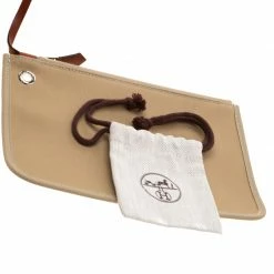 Hermes Trench/Copper Canvas And Leather Herbag Zip 31 Bag For Women 22 Hermes Trench/Copper Canvas And Leather Herbag Zip 31 Bag For Women -Deals Hermes Store luxury women hermes used handbags p186266 003