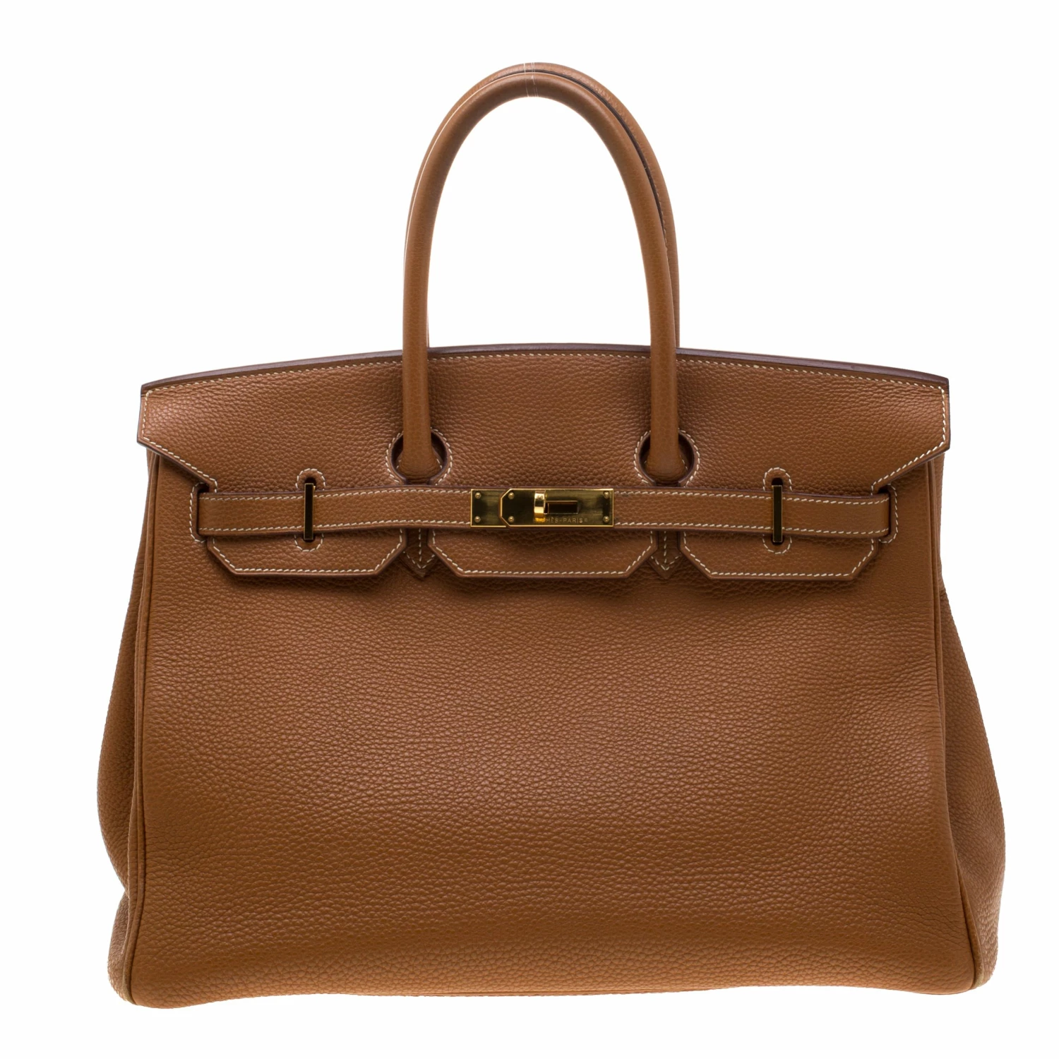 Hermes Brown Togo Leather Gold Hardware Birkin 35 Bag For Women 3 Hermes Brown Togo Leather Gold Hardware Birkin 35 Bag For Women