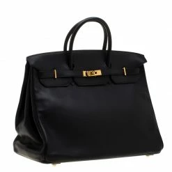 Hermes Black Swift Leather Gold Hardware Birkin 40 Bag For Women -Deals Hermes Store luxury women hermes used handbags p192806 1556523731 001