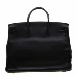 Hermes Black Swift Leather Gold Hardware Birkin 40 Bag For Women -Deals Hermes Store luxury women hermes used handbags p192806 1556523735 003